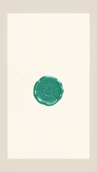 Ivory & deep teal